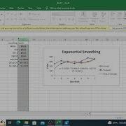 Time Series Exponential Smoothing Example