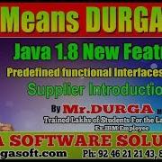 Java 8 New Features Supplier Introduction By Durga Sir