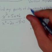 Rational Functions Finding Points Of Discontinuity Holes And Vertical Asymptoes