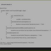 Try Catch Block Nested Try Block Java Multiple Catch Block Exception Handling