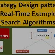 Strategy Design Pattern Real Time Example Search Algorithms