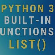 Python 3 List Built In Function TUTORIAL