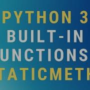 Python 3 Staticmethod Decorator TUTORIAL