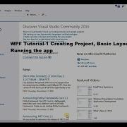 Tutorial 1 Creating A WPF Project Basics Of App Layout Grid Running The Project