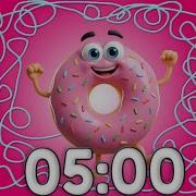 5 Minute Timer Bomb Countdown Pink Cute Donut