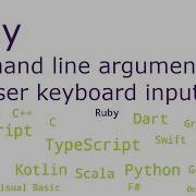 Ruby Command Line Arguments And User Keyboard Input