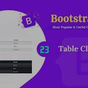 Bootstrap 5 Table Classes