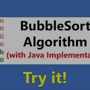 BubbleSort Algorithm With Implementation In Java