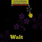 How To Create Star Fractal Printing Using Turtle In Python Shorts Youtubeshorts