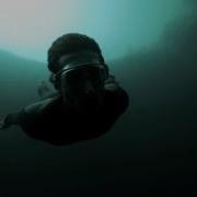 Guillaume Nery Base Jumping At Dean S Blue Hole By Julie Gautier