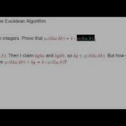 A Gcd Proof Using The Euclidean Algorithm