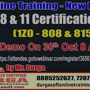 Java Certification 8 11 OCJA 1Z0 808 815 Online Training On 30th Oct 8 AM By Durga Sir