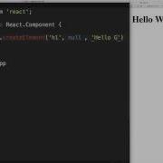 React Fundamentals Hello World First Component