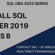 Sql DBA Batch 48 Class 8 Install Sql Server 2019 Contact 9902590140