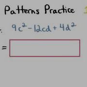 Factoring Patterns Practice 1 Visualizing Algebra