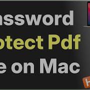 How To Password Protect A PDF File On Mac