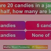 Fun Maths Word Problem Quiz For Kids Class 3 5