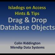 Drag Drop Access Database Objects