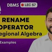 Rename Operator In Relational Algebra Database Management System DBMS