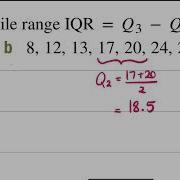 Reviewing Quartiles Interquartile Range