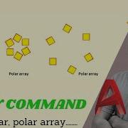 Rectangular Array Polar Array Path Array How To Use Array Command In Autocad Autocad For Beginer