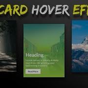 CSS Card Hover Effects Html CSS