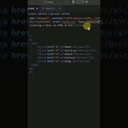 Create A Simple Menu With Hover Effect In HTML CSS Shorts