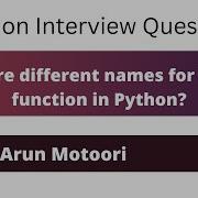 What Are Different Names For Lambda Function In Python Python Interview Question 40