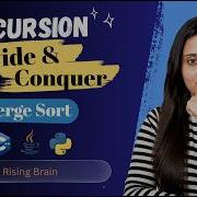 Merge Sort Algorithm Divide And Conquer Recursive Sorting Explained Java Python C