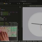 ASMR Coding Simple Analog Clock Using Javascript No Talking
