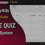 Online Quiz System In PHP With Source Code