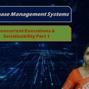 LEC32 Database Management Systems Concurrent Executions Serializability Part 1 By Mrs Navyatha