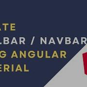 43 Create Angular Material Toolbar Navbar In Angular 14 Application