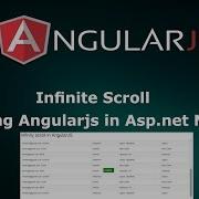 Infinite Scroll Using AngularJS In Asp Net MVC