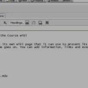 Sakai Tools Wiki Tool Overview