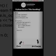 C Vs Python File Handling In 10 Seconds Coding Python
