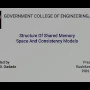 Distributed Shared Memory Structure Of Shared Memory Space And Consistency Models