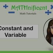 Constants And Variables