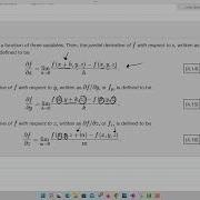 Partial Derivatives For Functions Of More Than 2 Variables