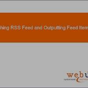PHP Function For Fetching RSS Feed And Outputting Feed Items As HTML
