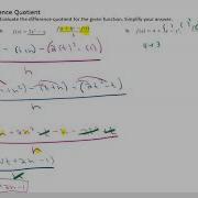 1 1 Difference Quotient