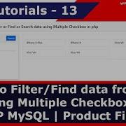 How To Filter Find Data From DB Using Multiple Checkbox In PHP MySQL Product Filter PHP Tuts 13