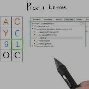 Pick A Letter Interactive 3D Graphics