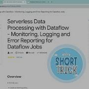 Serverless Data Processing With Dataflow Monitoring Logging And Error Reporting For Dataflow Jobs