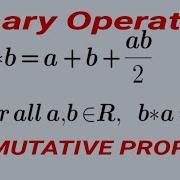 Further Maths Commutative Property Binary Operation Step By Steps Explanation India