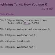Lightning Talks How You Use R