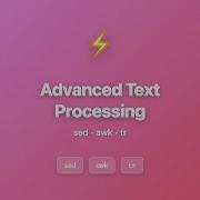 Advanced Text Processing Sed Awk Tr Mac Linux Terminal