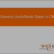Generic Undo Redo Stack In C