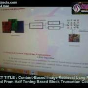 Content Based Image Retrieval Usng Features Extracted From Half Toning Based Block Truncation Coding