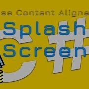 1 Splash Screen Database Content Aligner WPF C
